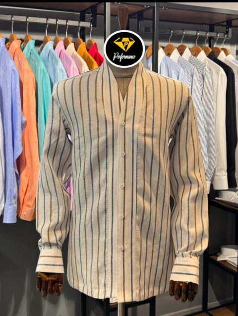 Chemise Col Tulipe en Lin