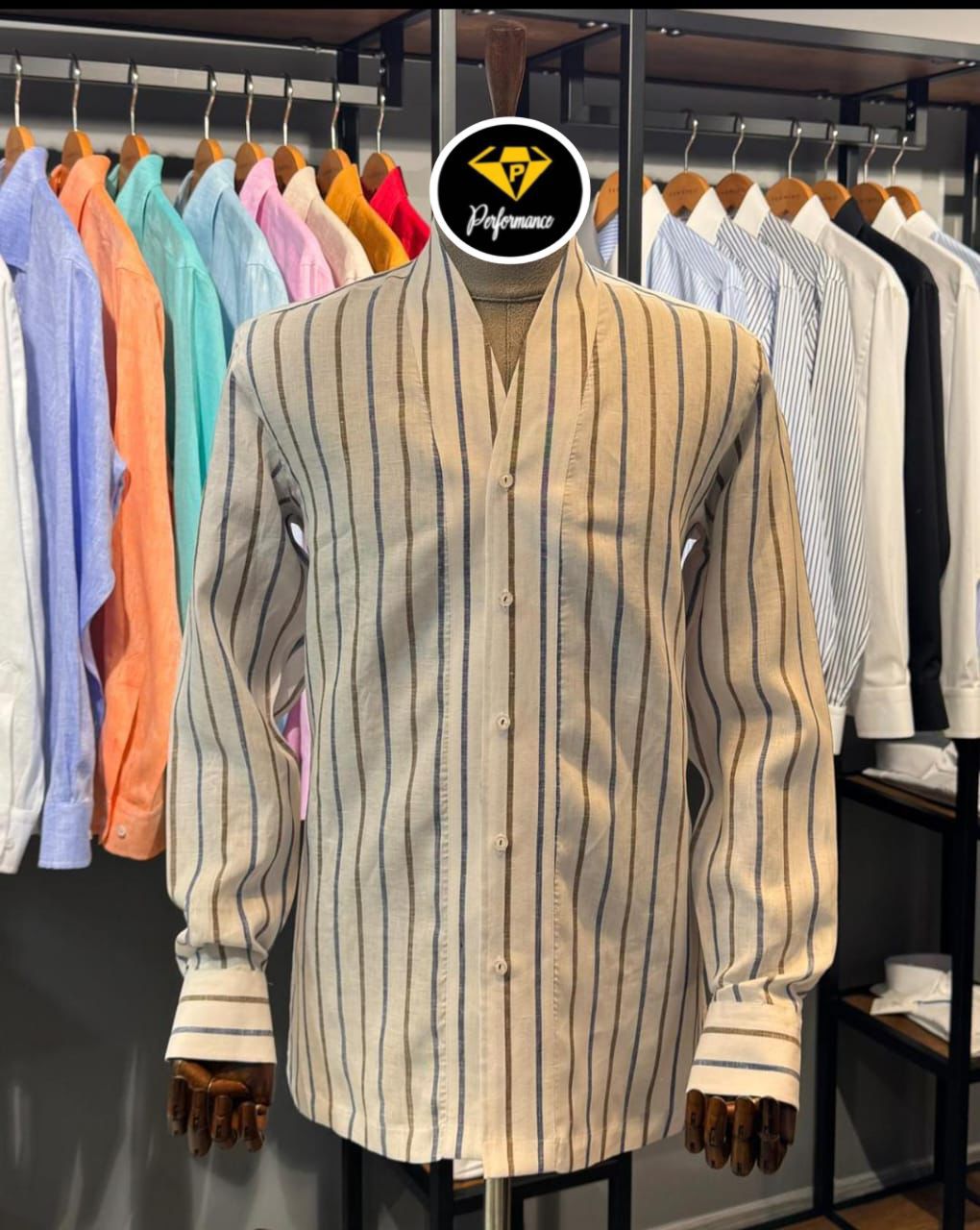 Chemise Col Tulipe en Lin